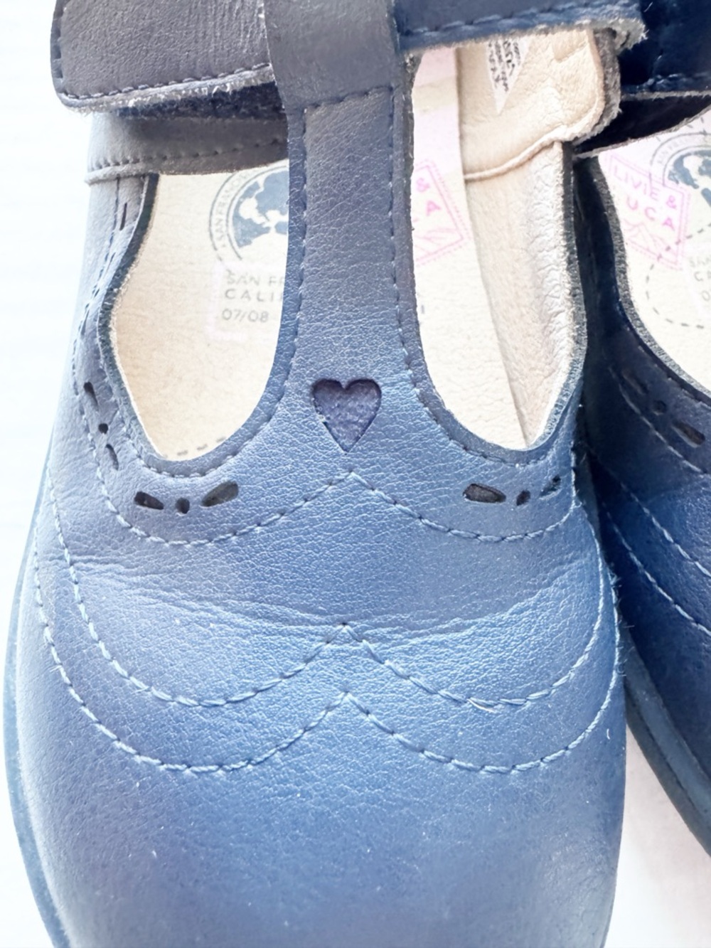 Livie and Luca Navy Blue Toddler AMICA T-Strap Mary Jane Sz 11 - Picture 5 of 11